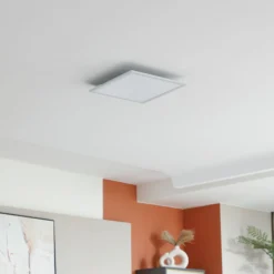 Lindby LED-paneeli Enhife, valkoinen, 40 x 40 cm, metallia, 4000 K