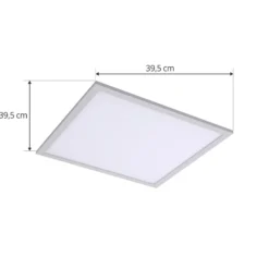 Lindby LED-paneeli Enhife, valkoinen, 40 x 40 cm, metallia, 4000 K