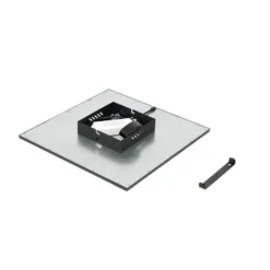 Lindby LED-paneeli Lamin, musta, 40 cm, CCT, himmennettävä, kaukosäädin
