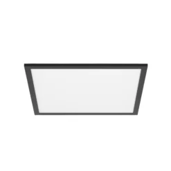 Lindby LED-paneeli Lamin, musta, 40 cm, CCT, himmennettävä, kaukosäädin