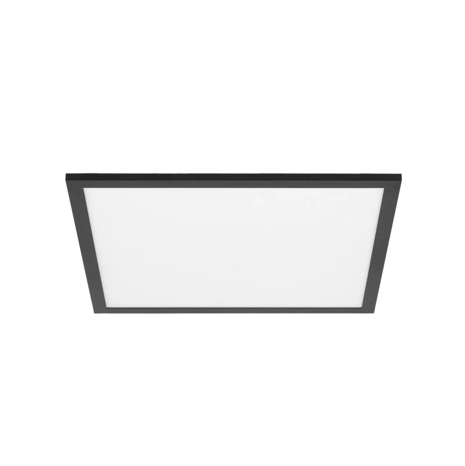Lindby LED-paneeli Lamin, musta, 40 cm, CCT, himmennettävä, kaukosäädin