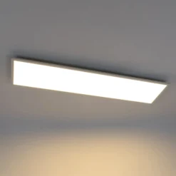 Lindby LED-paneeli Luay, 120 x 30 cm, CCT, kaukosäädin, himmennettävä