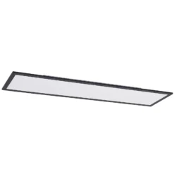 Lindby LED-paneeli Nelios, 120 x 30 cm, 4000K, musta, metallia