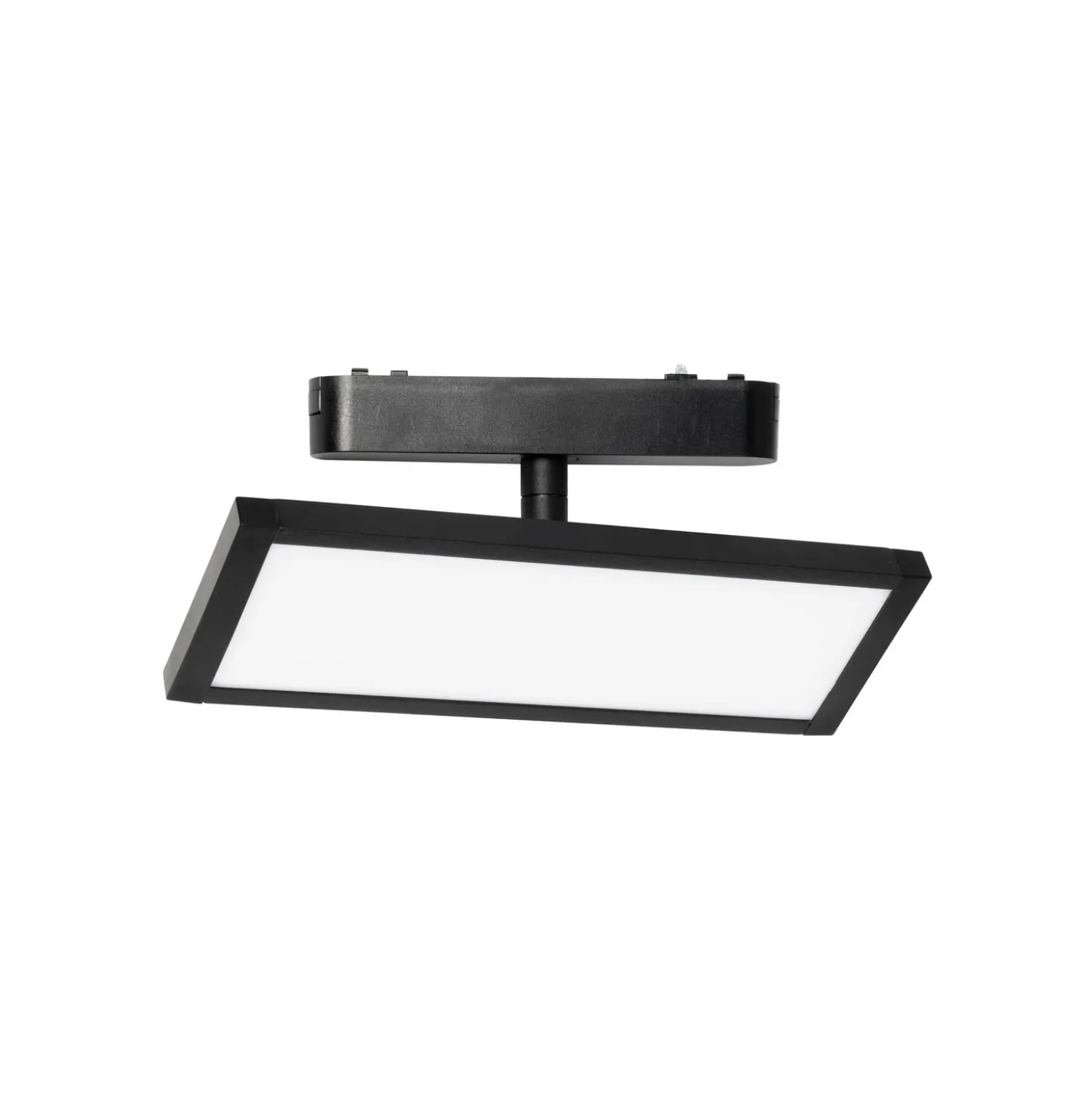 Lindby LED-paneeli 48V Lumaro, musta, alumiini, pituus 20cm, himmennettävä