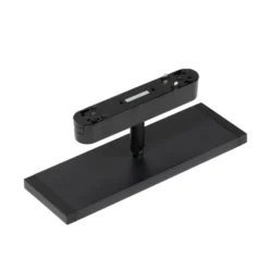 Lindby LED-paneeli 48V Lumaro, musta, alumiini, pituus 20cm, himmennettävä