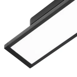 Lindby LED-paneeli 48V Lumaro, musta, alumiini, pituus 20cm, himmennettävä