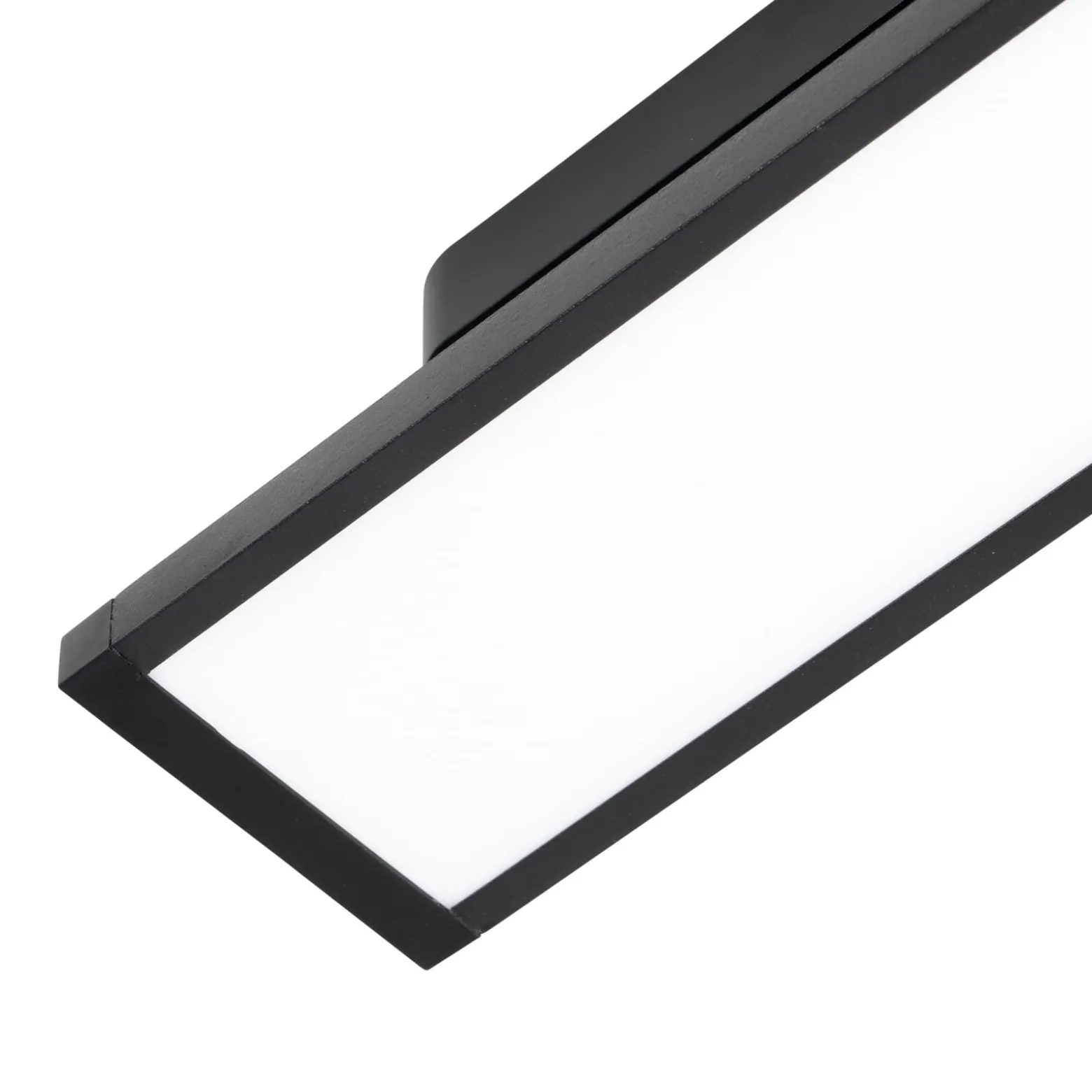 Lindby LED-paneeli 48V Lumaro, musta, alumiini, pituus 20cm, himmennettävä