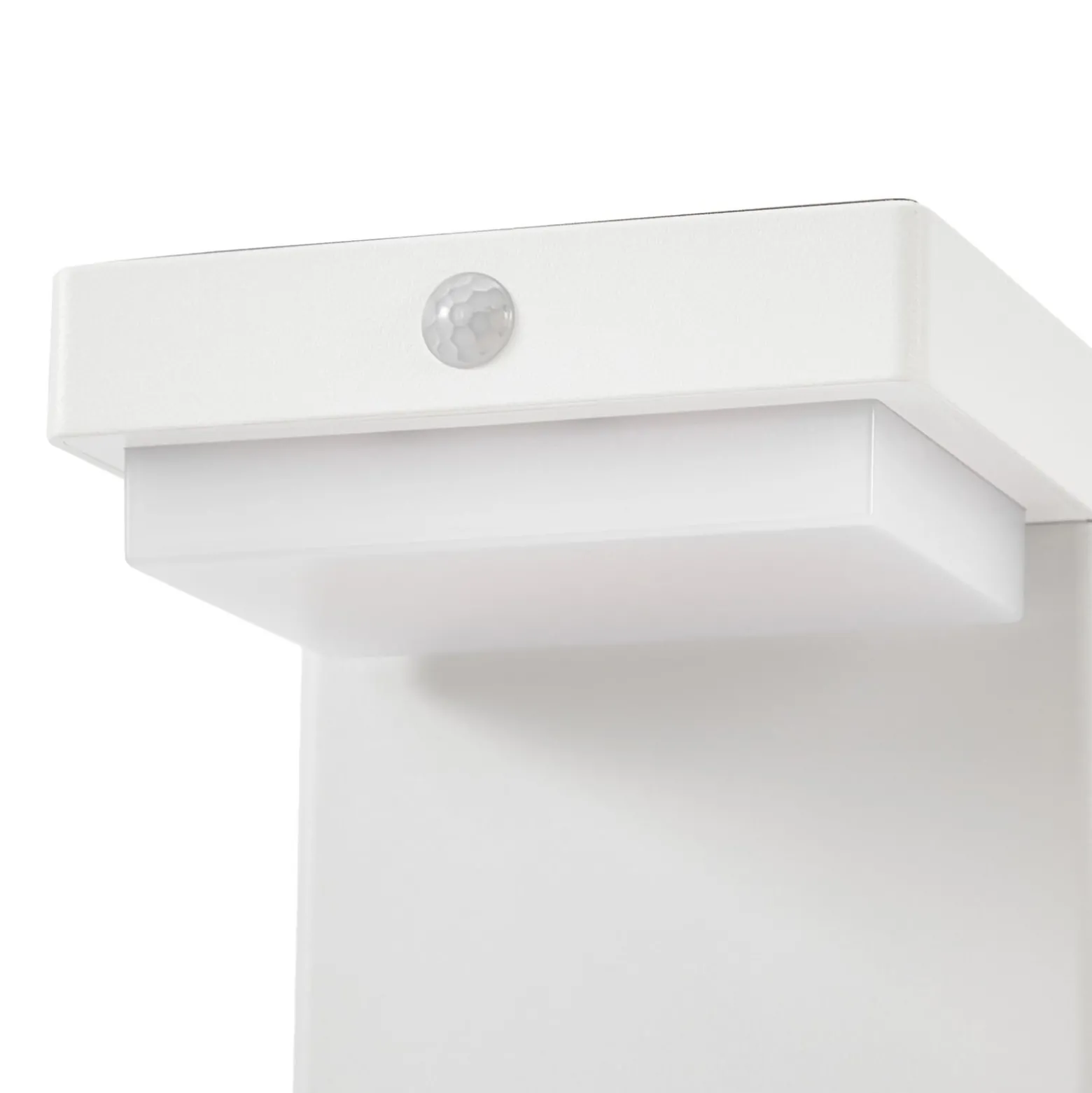 Lindby LED-pollarivalaisin Eleazar, valkoinen, alumiini, anturi