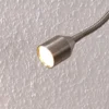 Lindby LED-puristinvalaisin Hanilo, korkeus 80 cm, nikkeliä, metallia