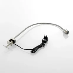 Lindby LED-puristinvalaisin Hanilo, korkeus 80 cm, nikkeliä, metallia