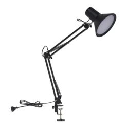 Lindby LED-puristinvalaisin Undra, musta, metalli, säädettävä