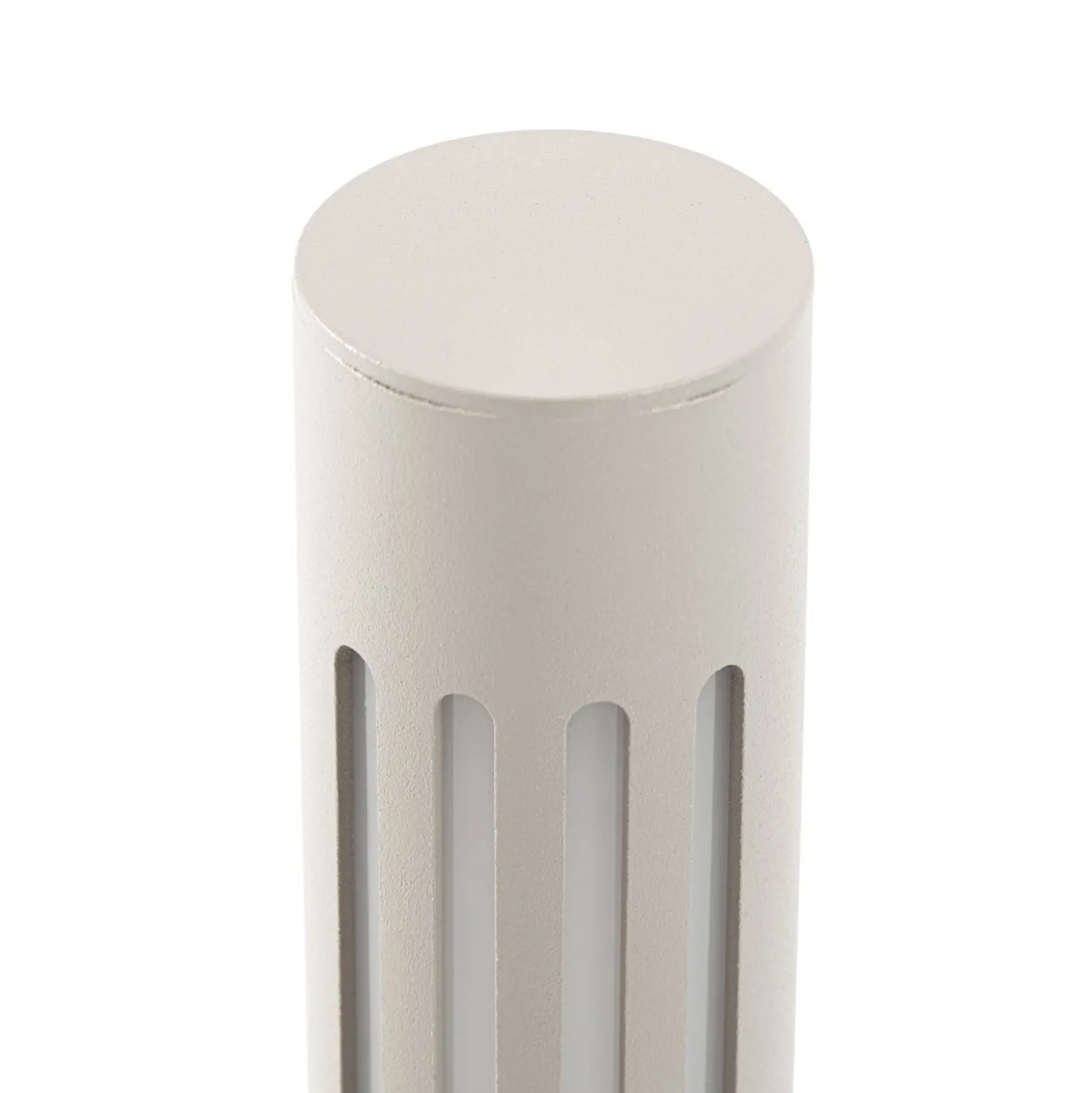 Lindby LED-pylväsvalaisin Fjorya, korkeus 60 cm, kiviharmaa, IP65