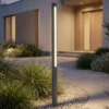 Lindby LED-pylväsvalaisin Liravel, korkeus 90 cm, antrasiitti, IP65
