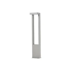 Lindby LED-pylväsvalaisin Lonete, kiviharmaa, korkeus 65 cm, IP65