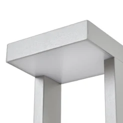 Lindby LED-pylväsvalaisin Lonete, kiviharmaa, korkeus 65 cm, IP65