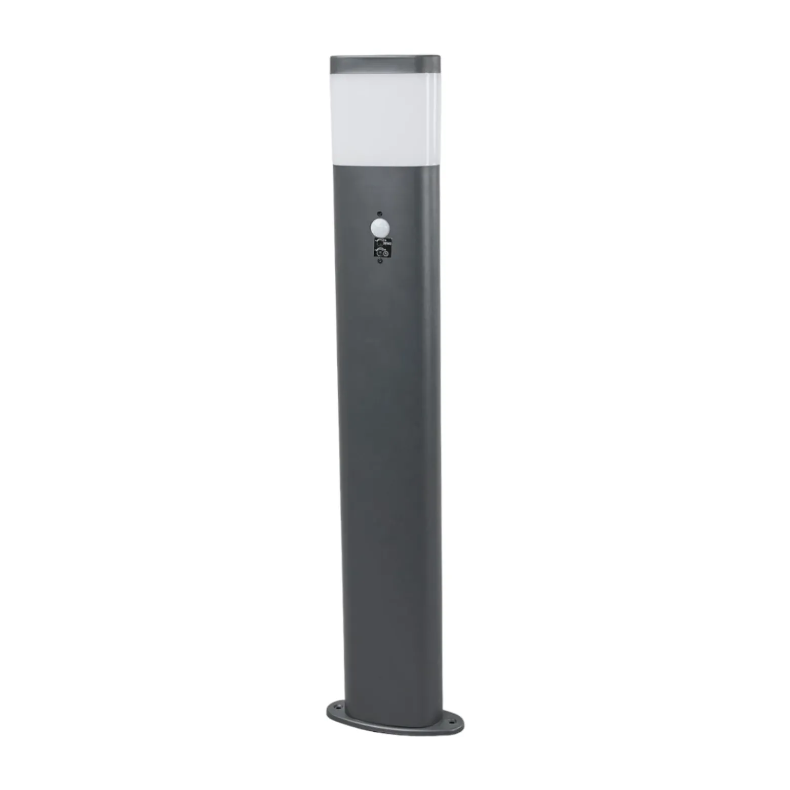 Lindby LED-pylväsvalaisin Obri, 80 cm, antrasiitti, anturi