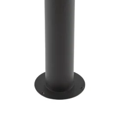 Lindby LED-pylväsvalaisin Soran, musta, 60 cm, metalli, IP44