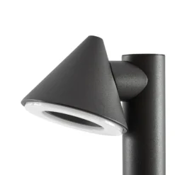 Lindby LED-pylväsvalaisin Soran, musta, 60 cm, metalli, IP44