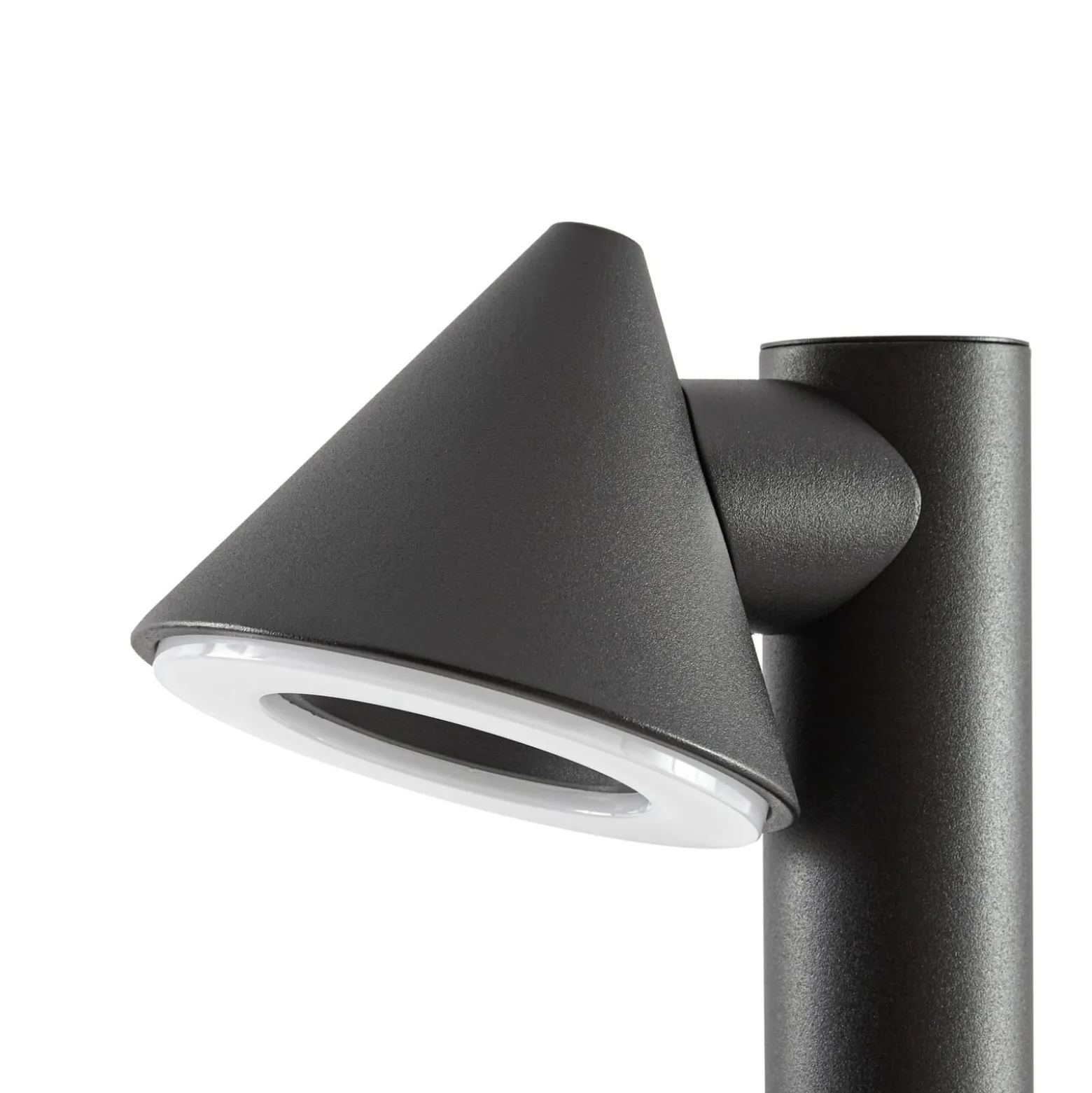 Lindby LED-pylväsvalaisin Soran, musta, 60 cm, metalli, IP44