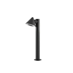 Lindby LED-pylväsvalaisin Soran, musta, 60 cm, metalli, IP44