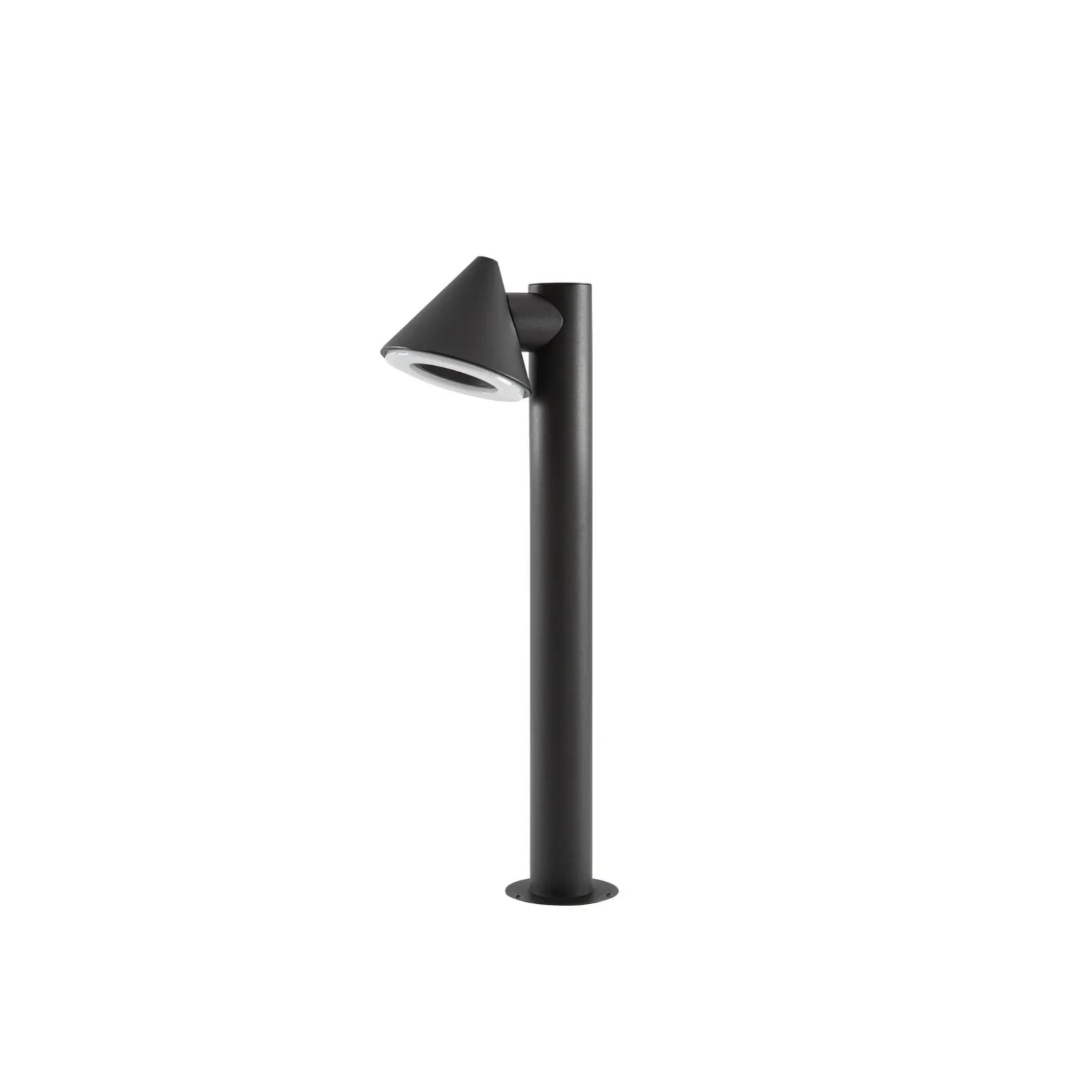 Lindby LED-pylväsvalaisin Soran, musta, 60 cm, metalli, IP44