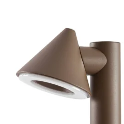 Lindby LED-pylväsvalaisin Soran, ruskea, 100 cm, metalli, IP44