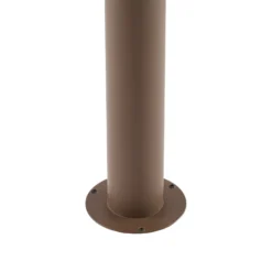 Lindby LED-pylväsvalaisin Soran, ruskea, 60 cm, metalli, IP44