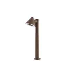 Lindby LED-pylväsvalaisin Soran, ruskea, 60 cm, metalli, IP44