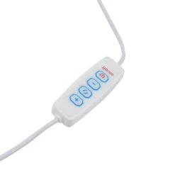 Lindby LED-pöytävalaisin Hirvi, valkoinen, puu, 31 cm, CCT, himmennettävä