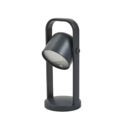 Lindby LED-pöytävalaisin Kalevi, musta, alumiini, CCT