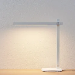 Lindby LED-pöytävalaisin Loretta, korkeus 43 cm, valkoinen, CCT
