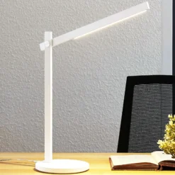 Lindby LED-pöytävalaisin Loretta, korkeus 43 cm, valkoinen, CCT