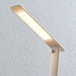 Lindby LED-pöytävalaisin Ludmilla, korkeus 34 cm, valkoinen, display