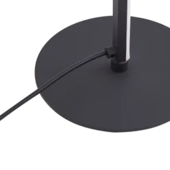 Lindby LED-pöytävalaisin Pajaro, 49cm, musta, alumiinia, flamingo