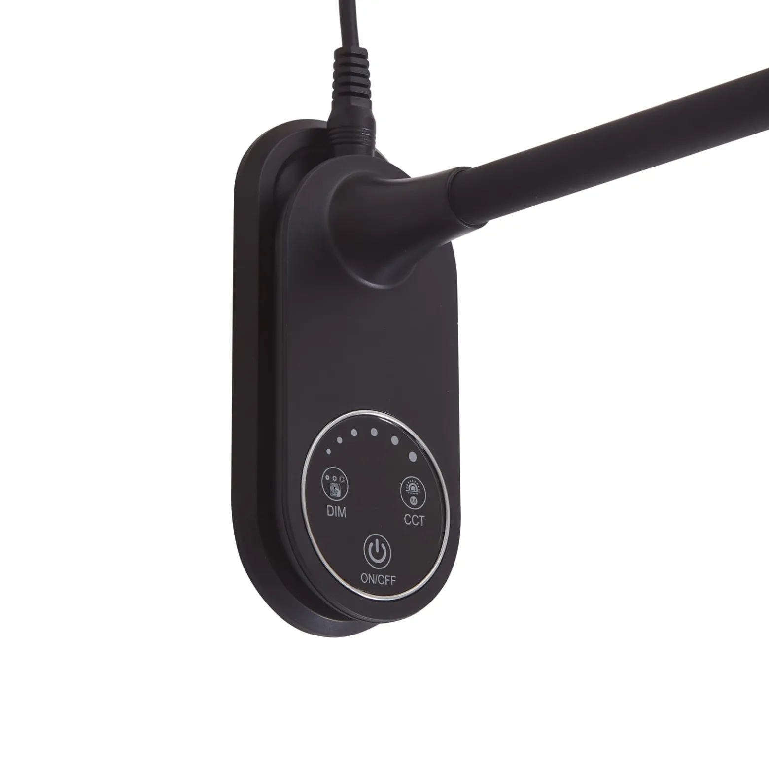 Lindby LED-pöytävalaisin Valtaria, musta, CCT, himmennettävä