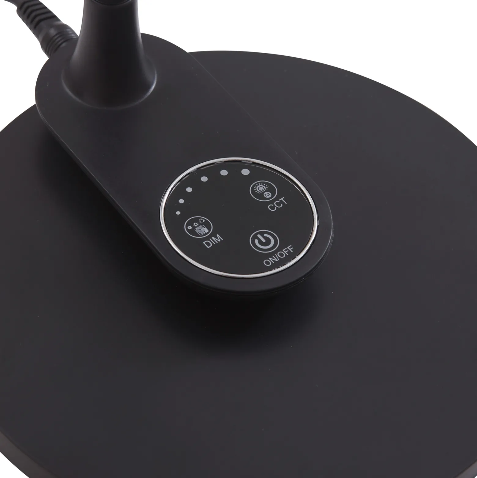 Lindby LED-pöytävalaisin Valtaria, musta, CCT, himmennettävä