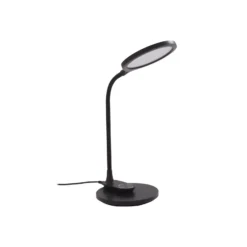 Lindby LED-pöytävalaisin Valtaria, musta, CCT, himmennettävä