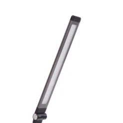 Lindby LED-pöytävalaisin Valtaris, harmaa, alumiini, CCT, himmennettävä