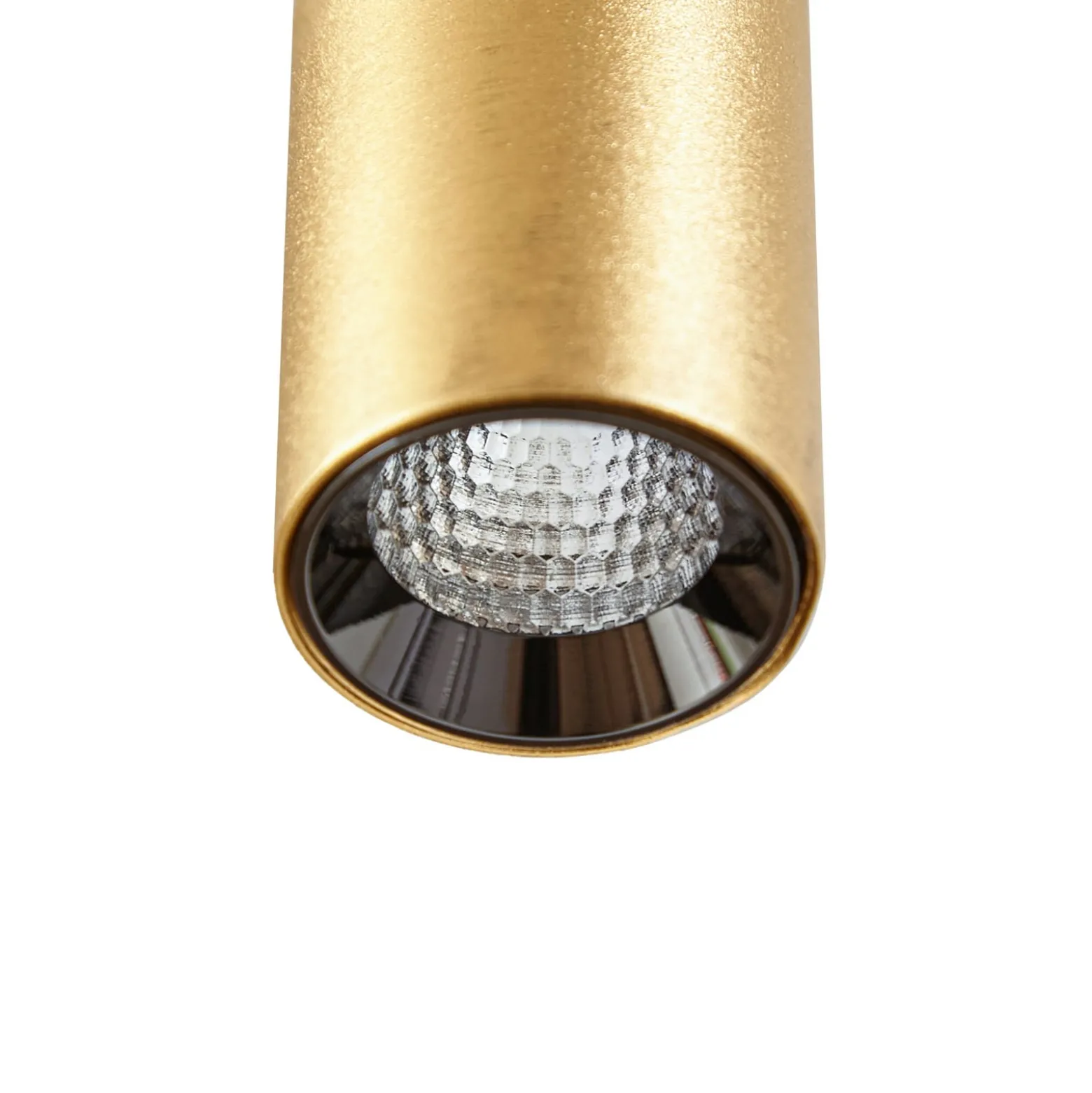 Lindby LED-riippuvalaisin Lumaro, kultainen, 27 cm, 48 V, himmennettävä