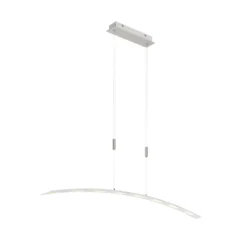 Lindby LED-riippuvalaisin Manon, korkeussäädettävä, harmaa, metalli