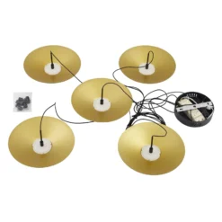 Lindby LED-riippuvalaisin Norvind, 10-lamppuinen, musta, himmennettävä.