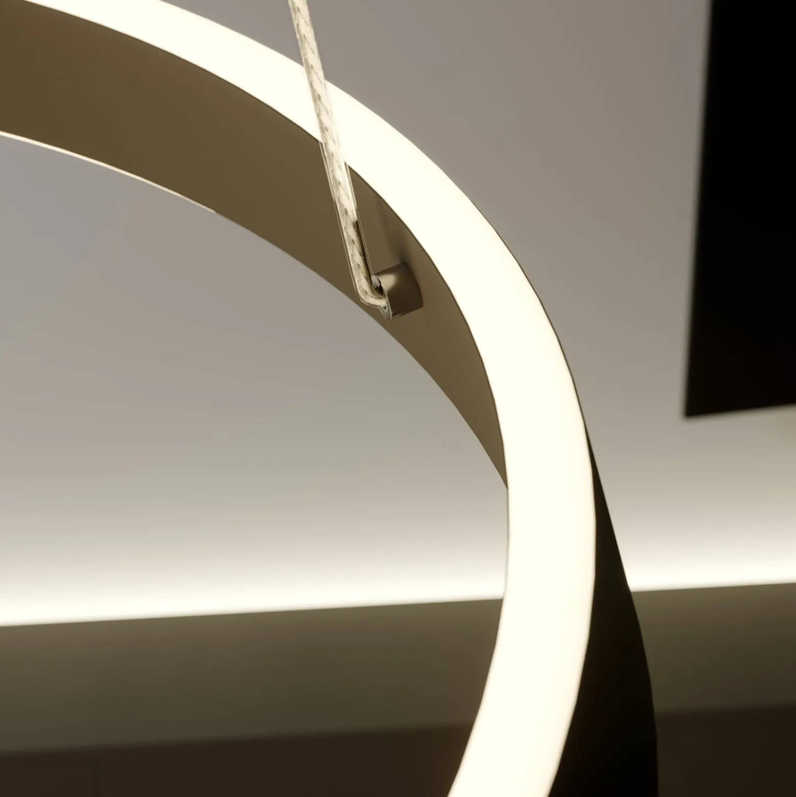 Lindby LED-riippuvalaisin Olada, musta, metalli, Ø 51cm