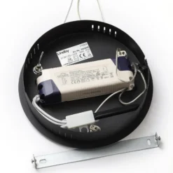Lindby LED-riippuvalaisin Olada, musta, metalli, Ø 51cm