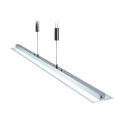 Lindby LED-riippuvalaisin Sladja, kromi, lasi, kosketushimmennin