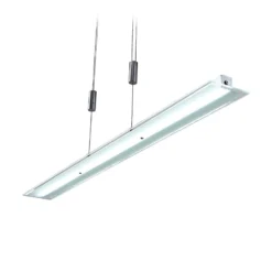 Lindby LED-riippuvalaisin Sladja, kromi, lasi, kosketushimmennin
