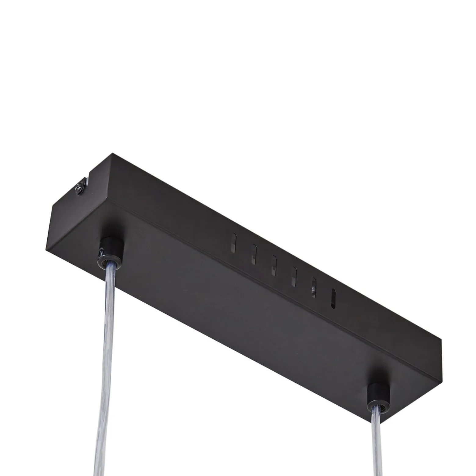 Lindby LED-riippuvalaisin Spiraali, musta, puuta, pituus 95 cm