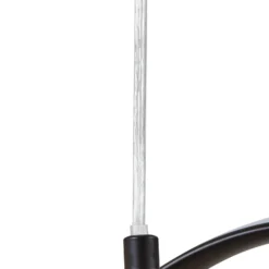 Lindby LED-riippuvalaisin Spiraali, musta, puuta, pituus 95 cm