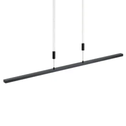Lindby LED-ripustusvalaisin Arneja, musta, CCT, korkeussäädettävä