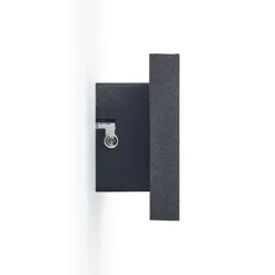 Lindby LED-seinävalaisin Ignazia, 47cm, musta, metalli, ylös/alasvalo