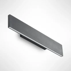 Lindby LED-seinävalaisin Ignazia, 47cm, musta, metalli, ylös/alasvalo